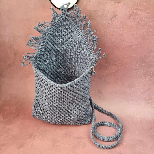 Crocheted handbag "Sky"