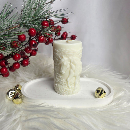 Sojų vaško žvakė „Miško arkliukas“