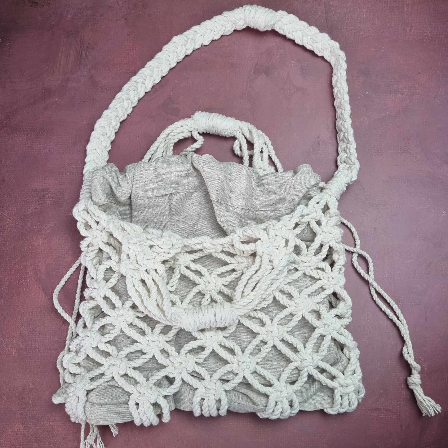 Handbag "White Knot"