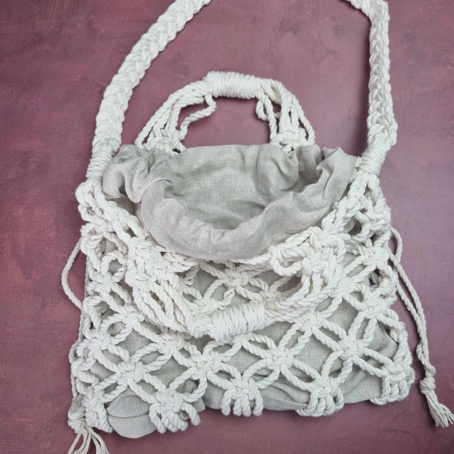 Handbag "White Knot"