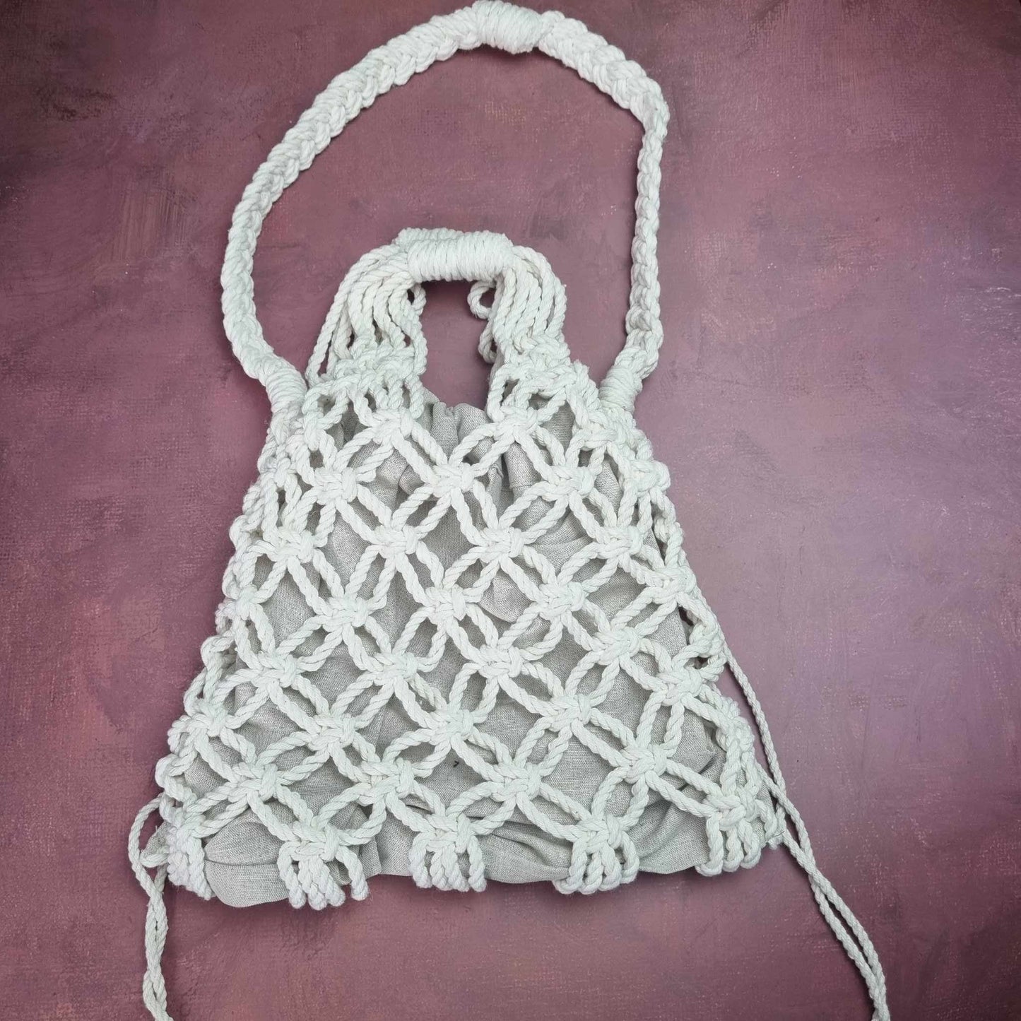 Handbag "White Knot"