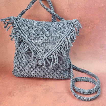 Crocheted handbag "Sky"