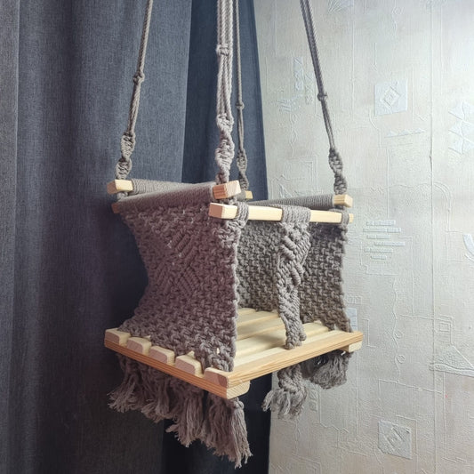 Macramé swing for children