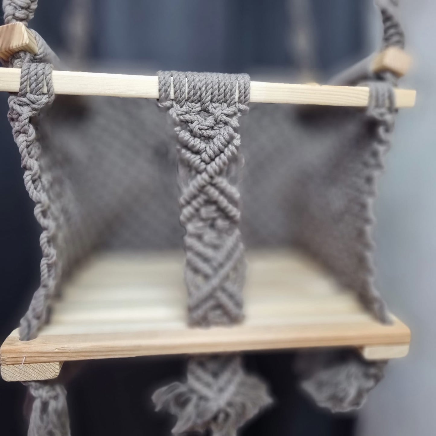 Macramé swing for children