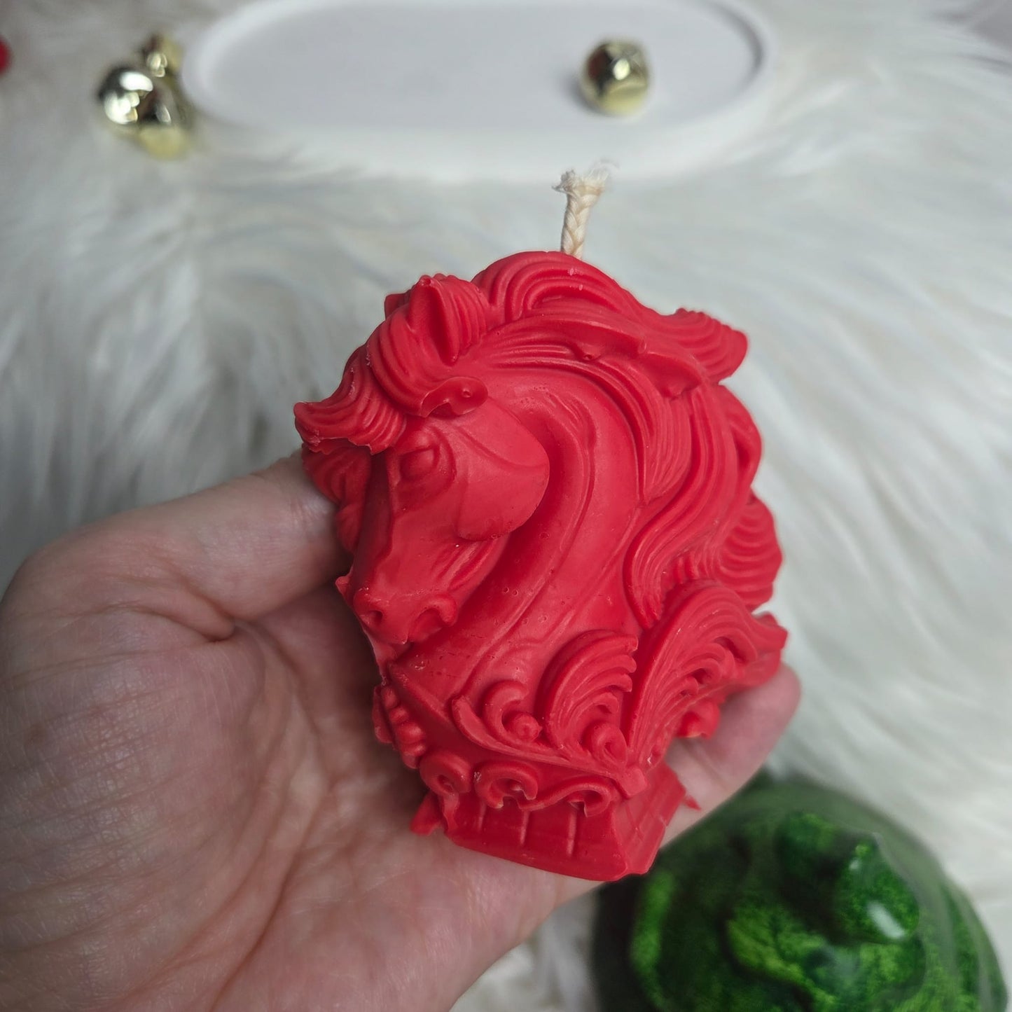 Sojų vaško žvakė „Žirgas“