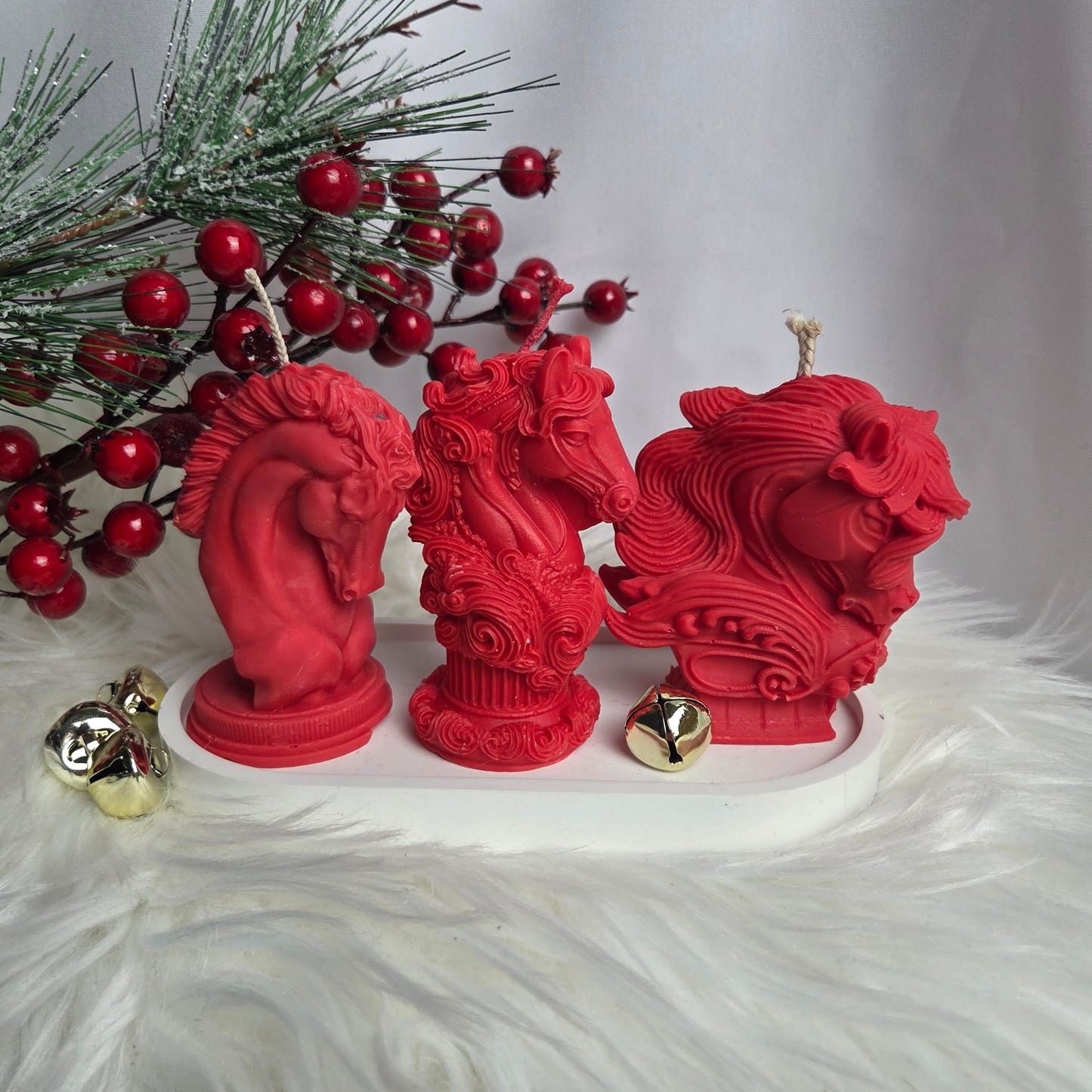 Sojų vaško žvakė „Žirgas“