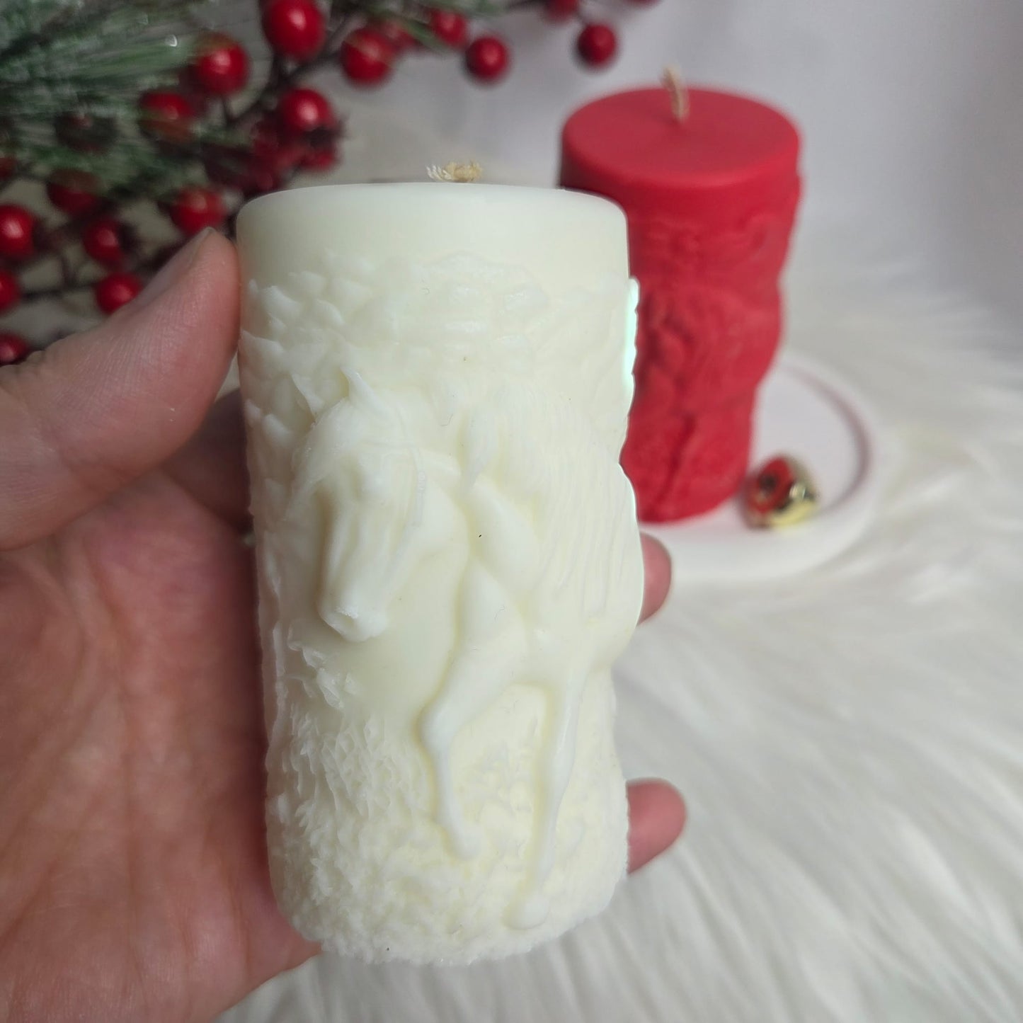 Sojų vaško žvakė „Miško arkliukas“