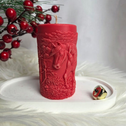 Sojų vaško žvakė „Miško arkliukas“