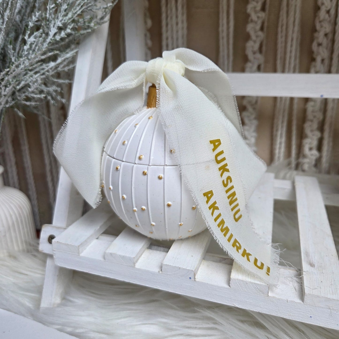 Kalėdinis burbulas su žvake