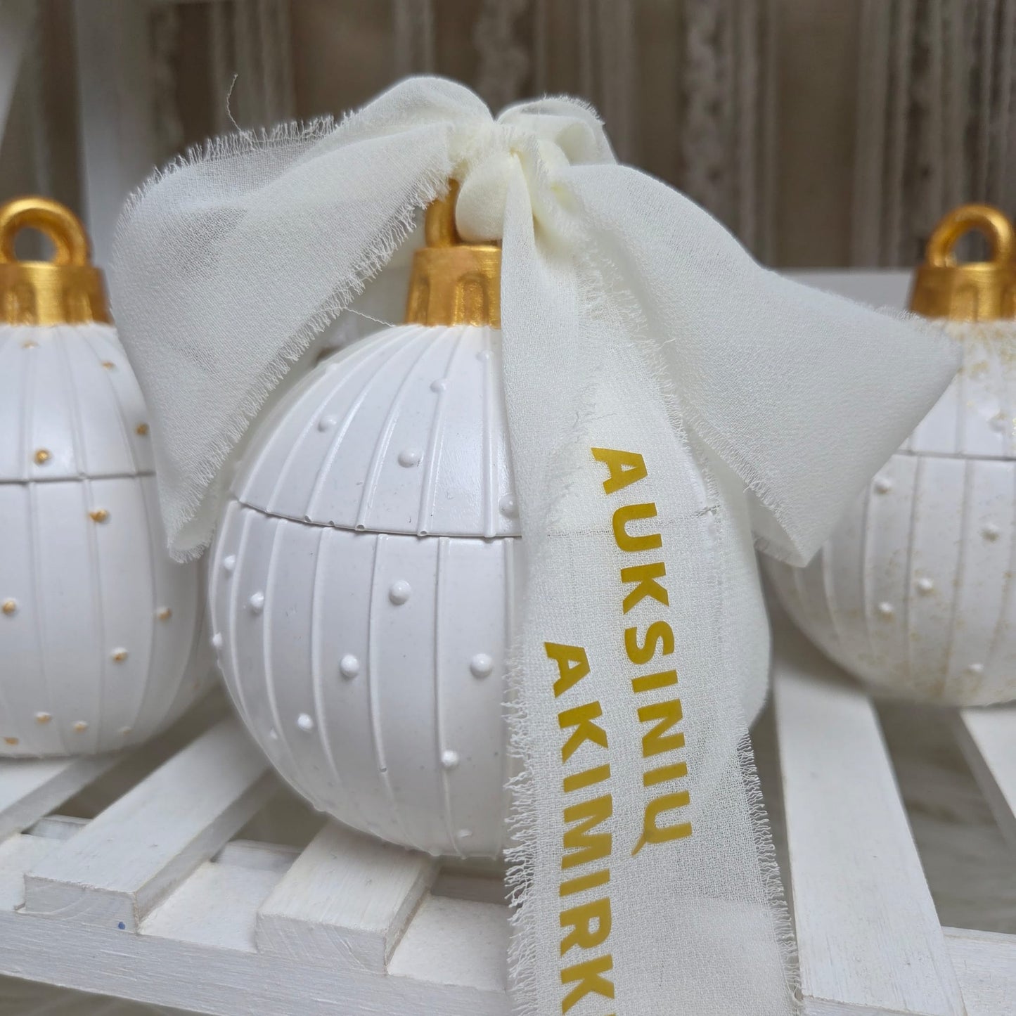 Kalėdinis burbulas su žvake