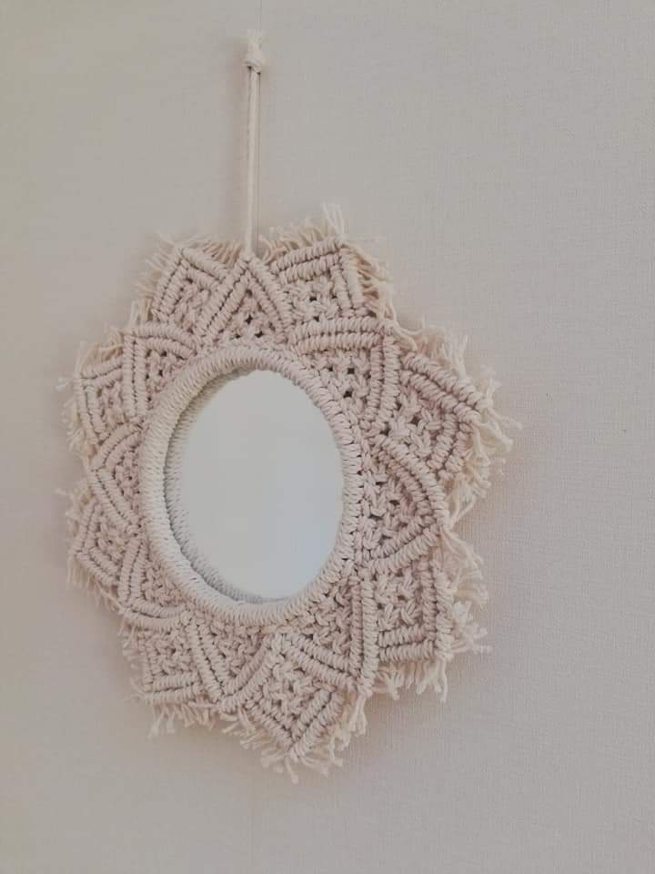 Macramé mirror