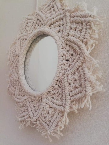 Macramé mirror