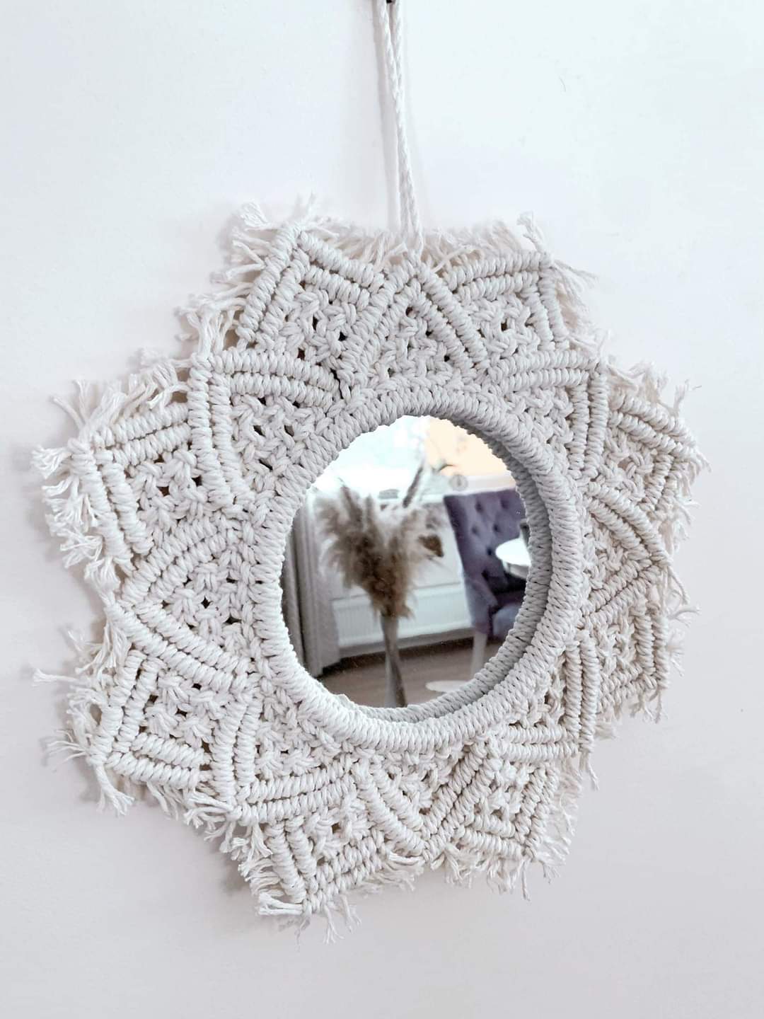 Macramé mirror